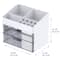 White Storage Organizer with Clear Drawers by Simply Tidy®